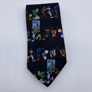 Looney Tunes Warner Brothers Stamp USPS Collection Tie Black version‎ Excellent